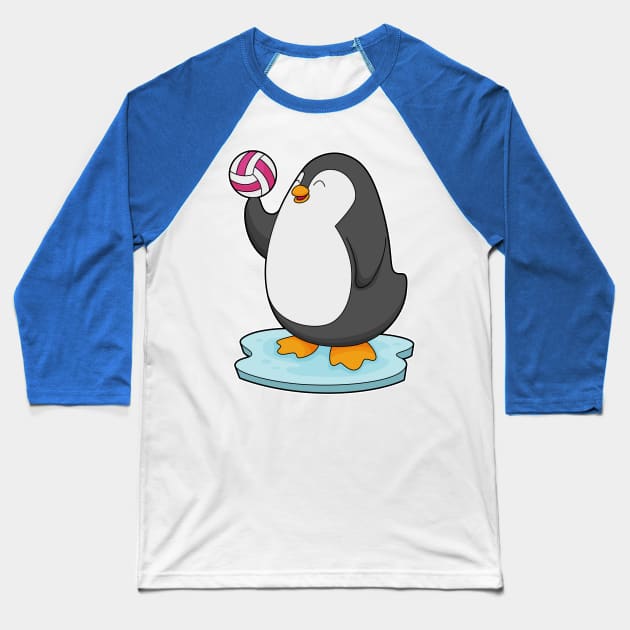 Penguin Volleyball player Volleyball Baseball T-Shirt by Markus Schnabel